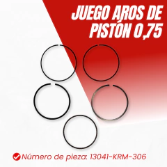 JUEGO AROS DE PISTON 0.75 HONDA CG TITAN - comprar online