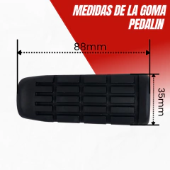 GOMA PEDALIN HONDA DELANTERO TRASERO TWISTER - comprar online
