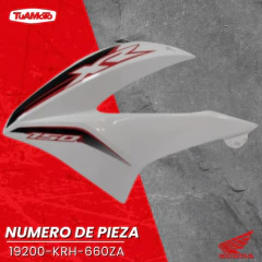 CACHA LATERAL IZQUIERDA TANQUE HONDA XR 125L TYPE3 - comprar online