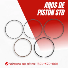 AROS DE PISTON ESTÁNDAR HONDA CB 190 - comprar online