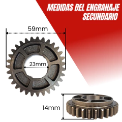 ENGRANAJE SECUNDARIO DE TERCERA HONDA XR 125L - comprar online