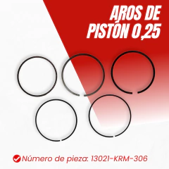 AROS DE PISTON 0.25 HONDA CG 150 TITAN/NXR 150 BROS - comprar online
