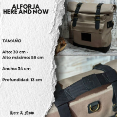 ALFORJA MORRAL CLASSIC MEDIUM BEIGE SAFARI HERE AND NOW 20L - comprar online