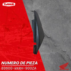 CACHA BAJO ASIENTO IZQUIERDO HONDA XR 125L NEGRO - comprar online