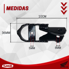 PEDALIN DELANTERO IZQUIERDO HONDA TORNADO - comprar online