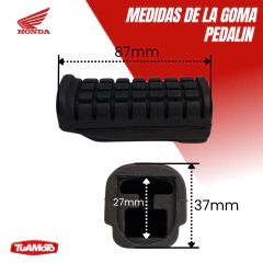 GOMA PEDALIN DELANTERO HONDA GLH - comprar online