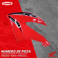 CACHA LATERAL IZQUIERDO TANQUE HONDA XR 125L TYPE2 - comprar online