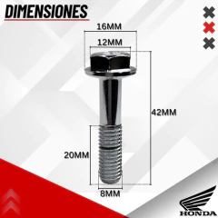 TORNILLO DE REBORDE 8X36 HONDA - tienda online