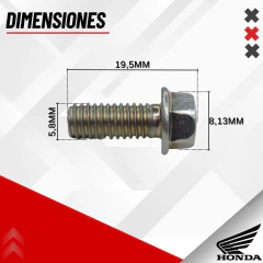 TORNILLO INFERIOR CACHA TANQUE IZQUIERDO TORNADO (6x4) - comprar online