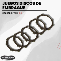 JUEGO DISCOS DE EMBRAGUE GILERA 110/SMASH/WAVE/BIZ VEDAMOTORS en internet