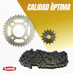 KIT DE TRANSMISIÓN NEW WAVE S 37/14-104 428HS PRO-CHAIN GOLD en internet