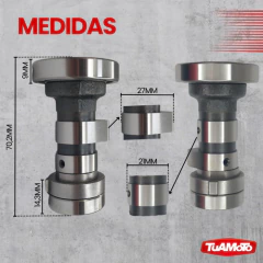 ARBOL DE LEVA HONDA BIZ 100-GUERRERO SUNIK en internet