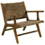 Sillon De Teka Con Brazos Tejido De Abaca Natural - comprar en línea