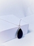 Pingente gota Pedra Natural Obsidiana- Prata 925