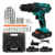 Parafusadeira Furadeira De Impacto Sem Fio 2 Baterias 21v - comprar online