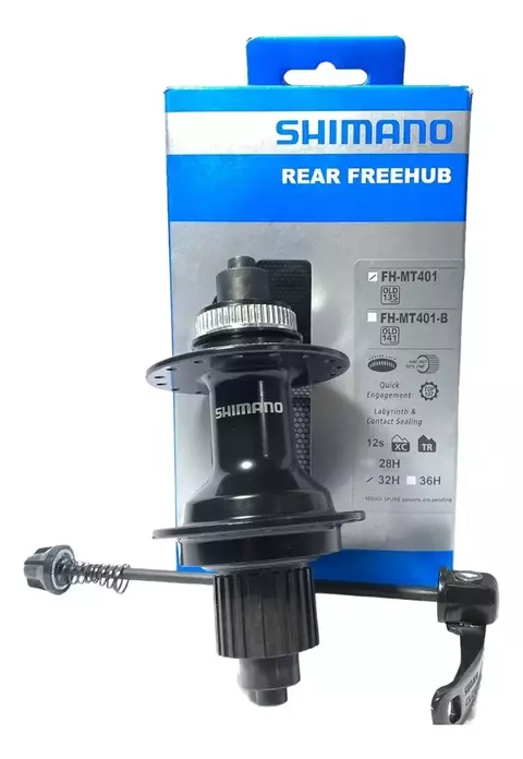 Cubo Traseiro Shimano FH-MT401 12v 32f 9x135mm Micro Spline