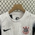 Conjunto Infantil Corinthians 2024/25 Branco e Preto na internet