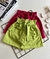 Short Saia Linho com Cinto de Pano