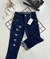 Calça Jeans Bordada