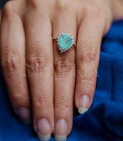 Imagen de Anillo Gota Turmalina
