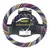 Cubre Volante Universal Tela Arcoiris Hippie Estampado 37/39