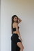 Vestido recorte barriga e fenda lateral - comprar online