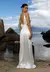 VESTIDO FEMININO LONGO TRANSPASSADO STRASS BRANCO LUXO - comprar online