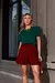 Blusa Visco Basics Cropped Feminina Viscose - Mabi Elegance