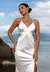 VESTIDO FEMININO LONGO TRANSPASSADO STRASS BRANCO LUXO - Mabi Elegance