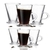 JOGO 6 XICARAS CANECA CAPUCCINO KIT TACA CAFÉ COPO ALTO TORRE EXPRESSO CHOCOLAT