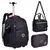 Kit Mochila Rodinha + Merend. + Estojo Rebecca Bonbon Preta