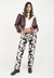 Wide Leg Cow Print 2.0 - Rainbow Denim