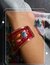 Pulsera Ancha Decorada GUINDA - comprar en línea