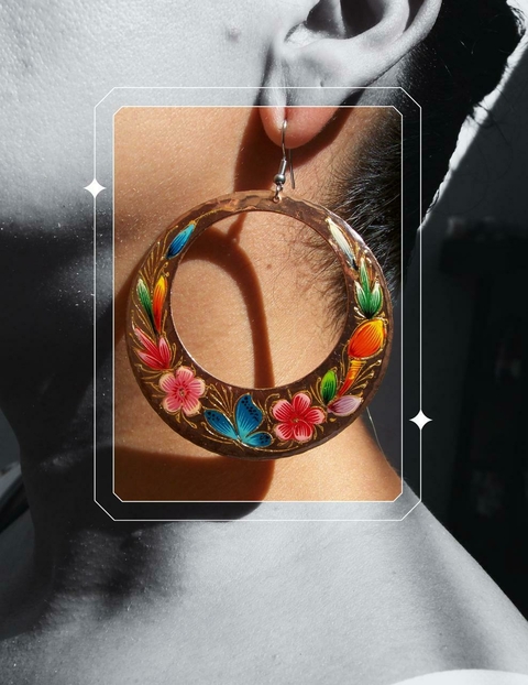 Aretes Arracada 6 cms