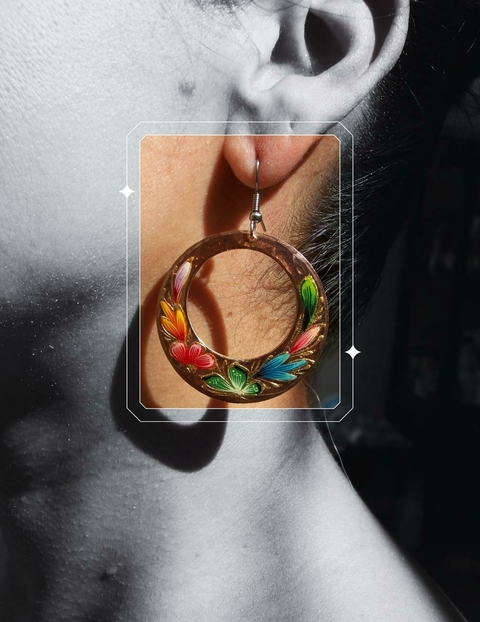 Arete arracada 4 cms