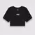 Cropped Vans Flying V Crew - Black
