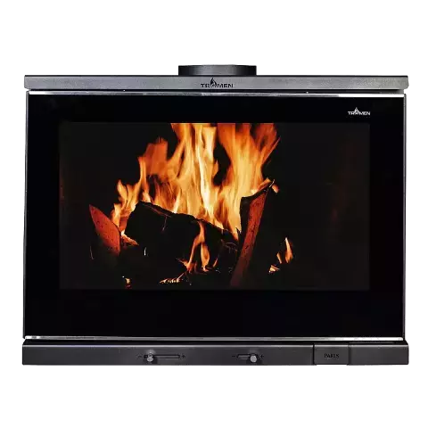 Salamandra (sin horno) "PARIS" 27000 kcal. Doble puerta. MARCA TROMEN - comprar online