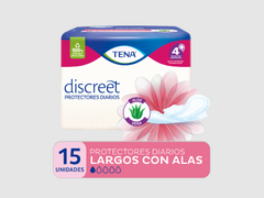 Protector diario TENA Discreet Largos con alas