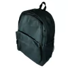 Mochila Adidas negra con diseño minimalista y un bolsillo lateral de malla.