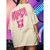 Imagem do Camiseta Oversized Feminina Streetwear Pink Gangster