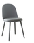 Silla Comedor Vita Nórdica Eames De Diseño Moderno Plástica Color De La Estructura De La Silla Gris Color Del Asiento Gris Diseño De La Tela Cuero Sintético