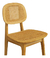 Silla Moby Comedor Cocina Estructura Madera Rattan Natural - MAKOM