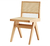 Silla Square De Comedor Cocina Madera Rattan Sintético