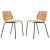 Sillas De Comedor Tao Madera Multilaminada Estruct Hierro X2
