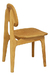 Silla Moby Comedor Estructura Madera Olmo Rattan Natural X2 - MAKOM