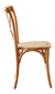 Imagen de Silla De Comedor Cocina Cross De Madera Esterilla De Rattan