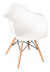 Sillón Eames Cocina Comedor Plástico Y Patas De Madera