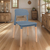 Silla Comedor Milán Novara Nordica Base Madera Estructura X2