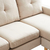 Sofá Esquinero Classic 3cpos Con Puff Lino Antimanchas Makom - comprar online