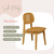 Silla Moby Comedor Estructura Madera Olmo Rattan Natural X2 - comprar online